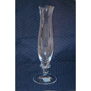 Mikasa Germany Crystal Bud Vase With Bow On Stem 9½" High Society W Original Tag